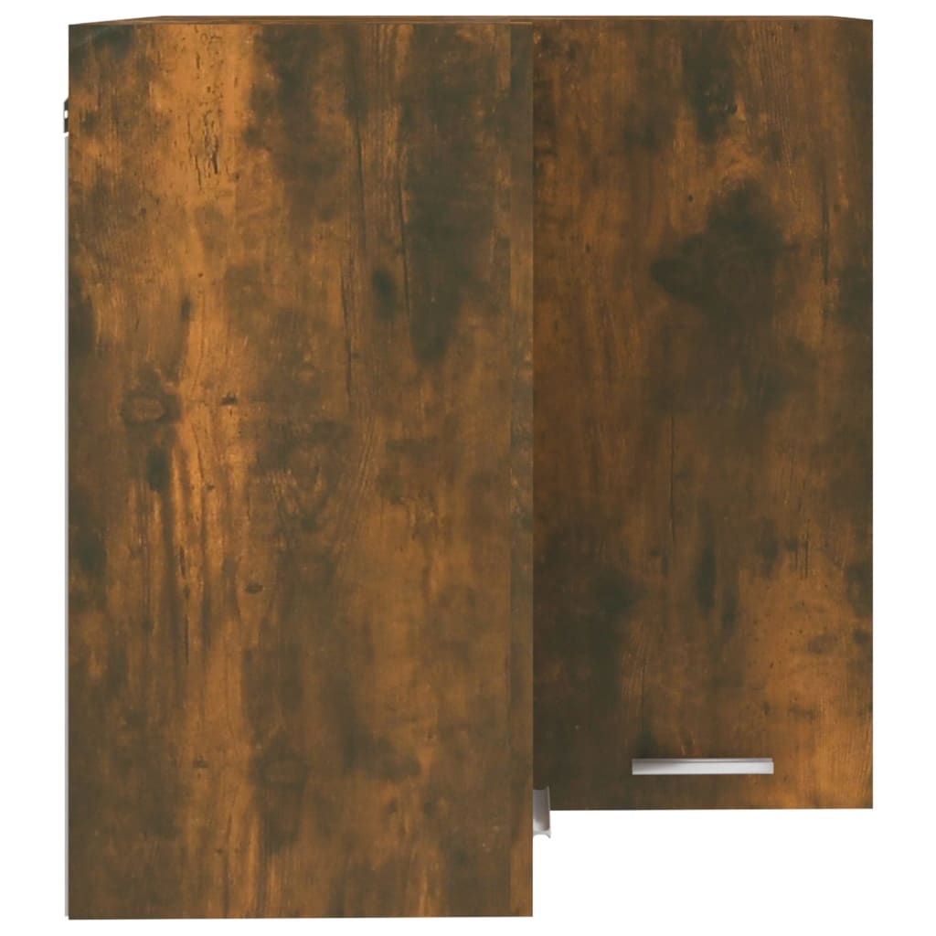 vidaXL Eck-Hängeschrank Räuchereiche 57x57x60 cm Holzwerkstoff