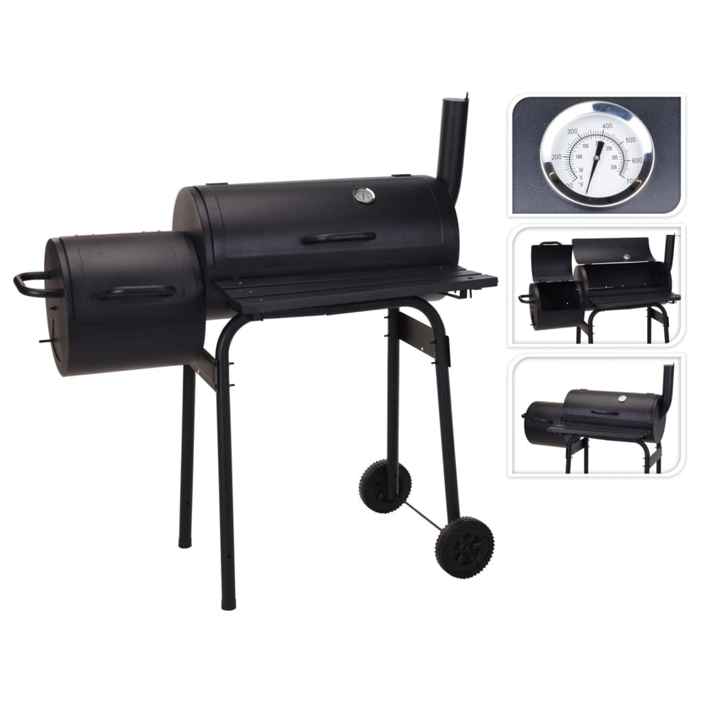 ProGarden Smoker-Grill Schwarz 