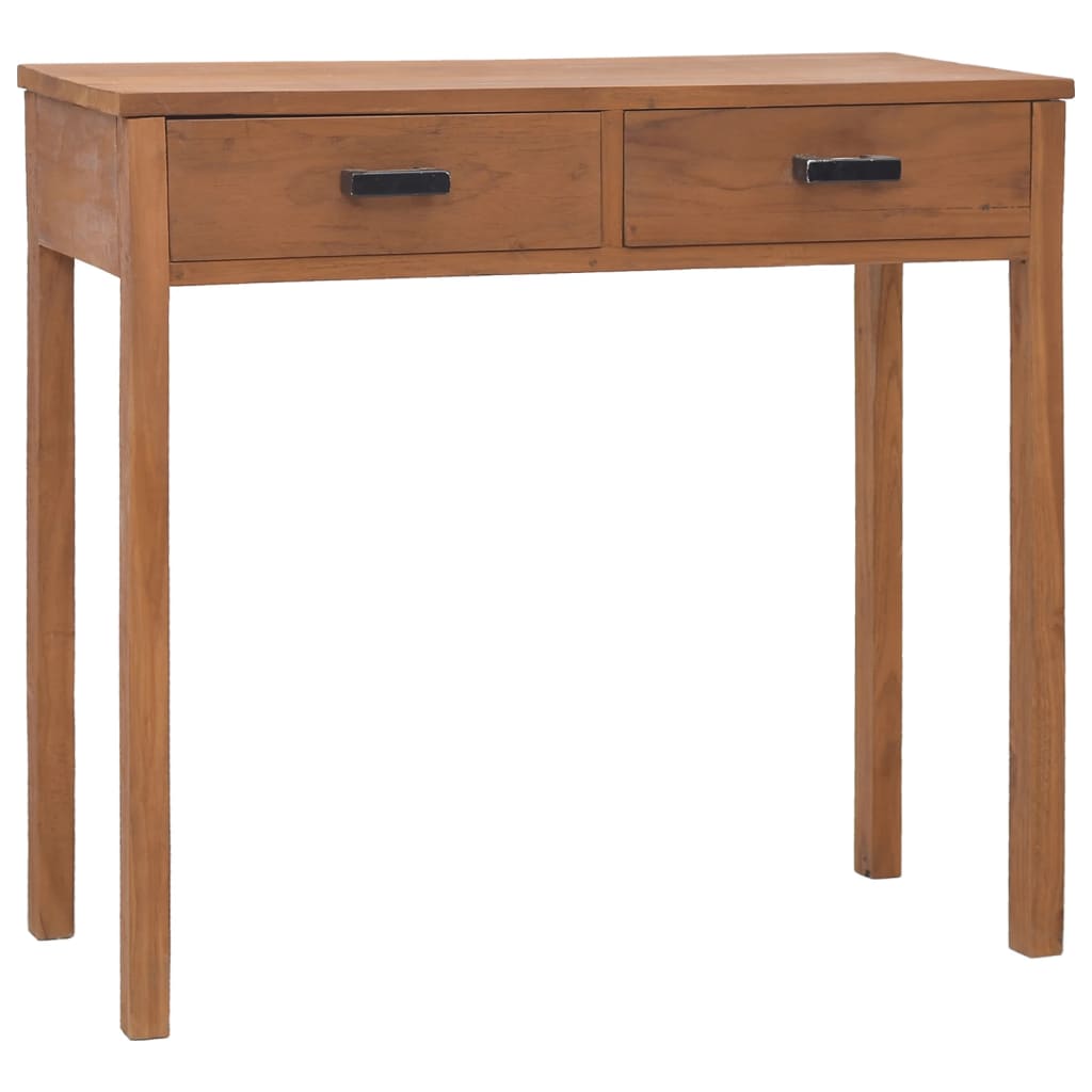 vidaXL Bürotisch 81x40x75 cm Teak Massivholz