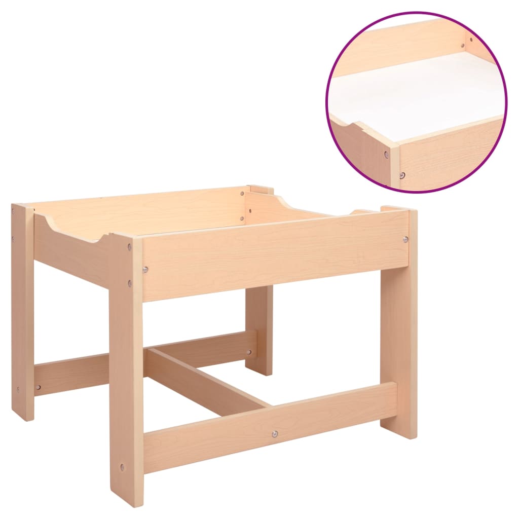 vidaXL Kindertisch mit 2 Stühlen MDF