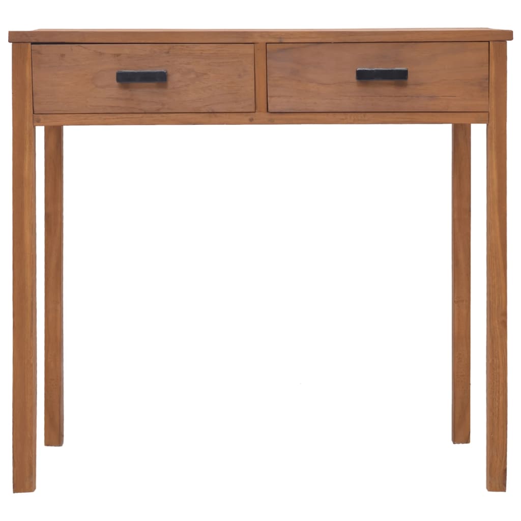 vidaXL Bürotisch 81x40x75 cm Teak Massivholz