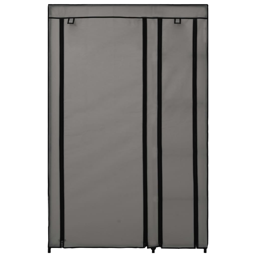 vidaXL Faltschrank Grau 110x45x175 cm Stoff