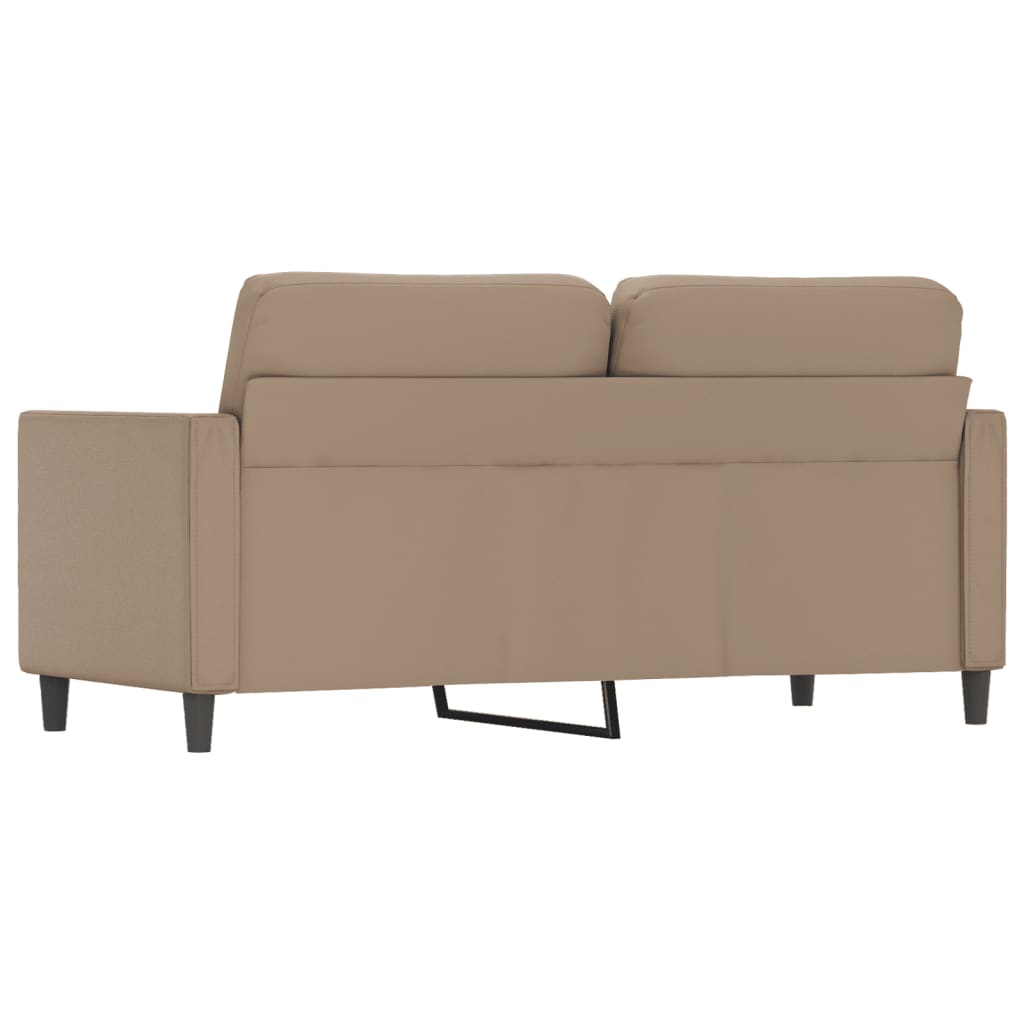 vidaXL 2-Sitzer-Sofa Cappuccino-Braun 140 cm Kunstleder