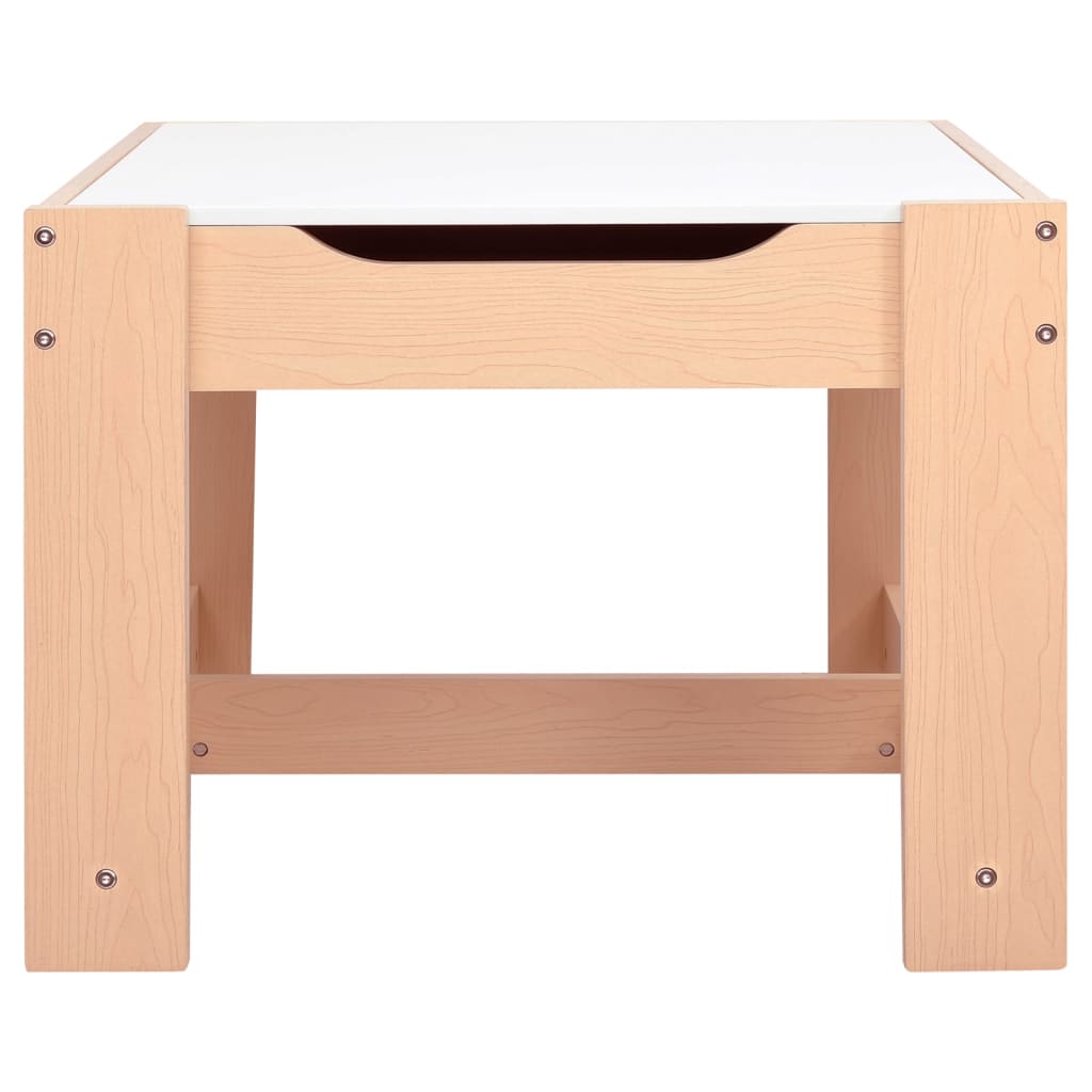 vidaXL Kindertisch mit 2 Stühlen MDF