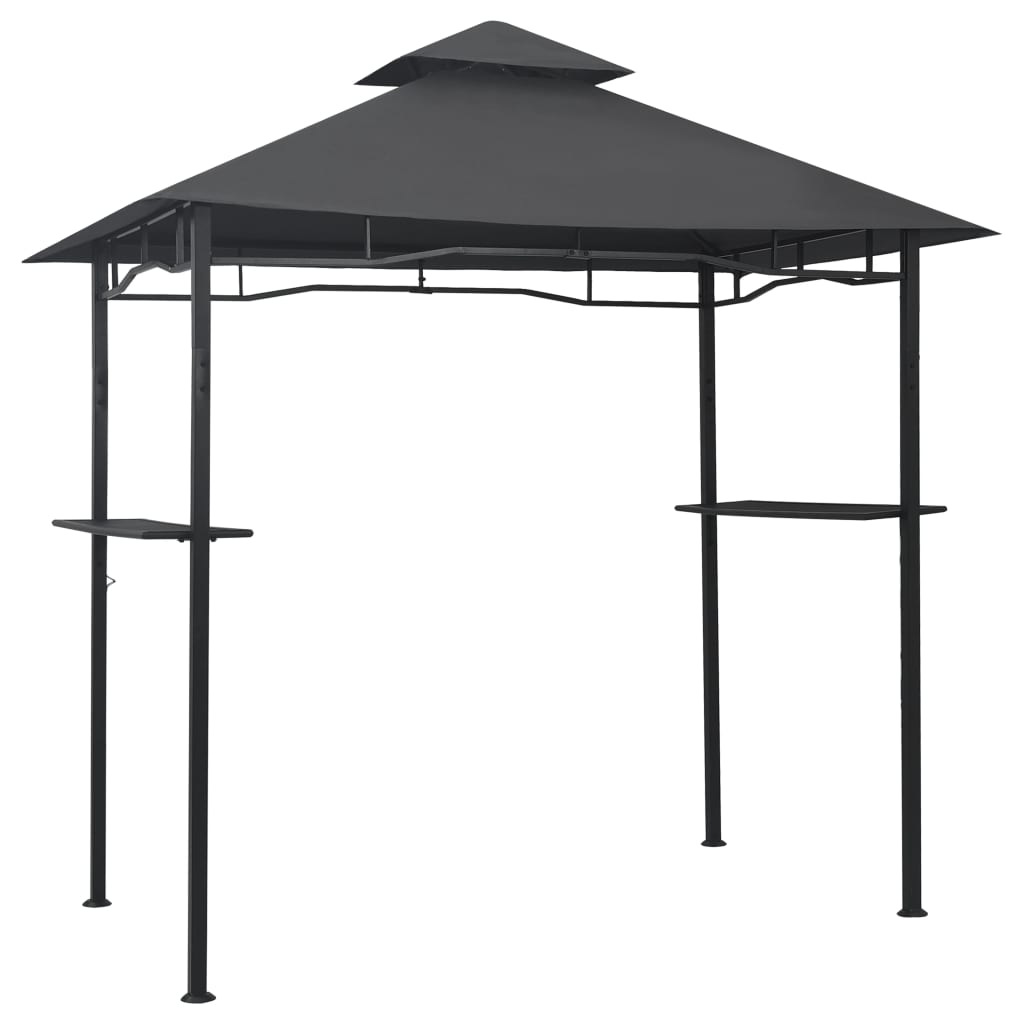 vidaXL BBQ-Pavillon 240x150x255 cm Anthrazit Stahl