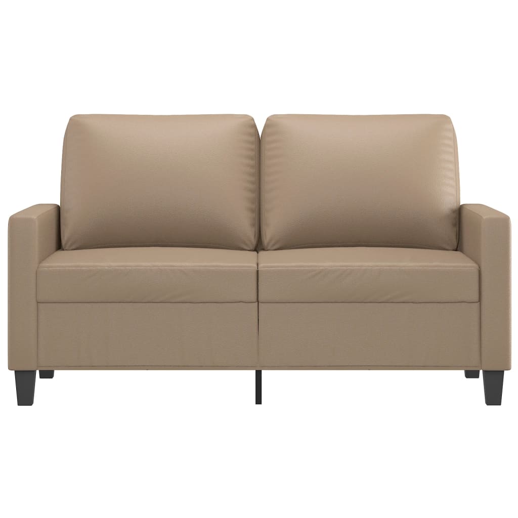 vidaXL 2-Sitzer-Sofa Cappuccino-Braun 120 cm Kunstleder