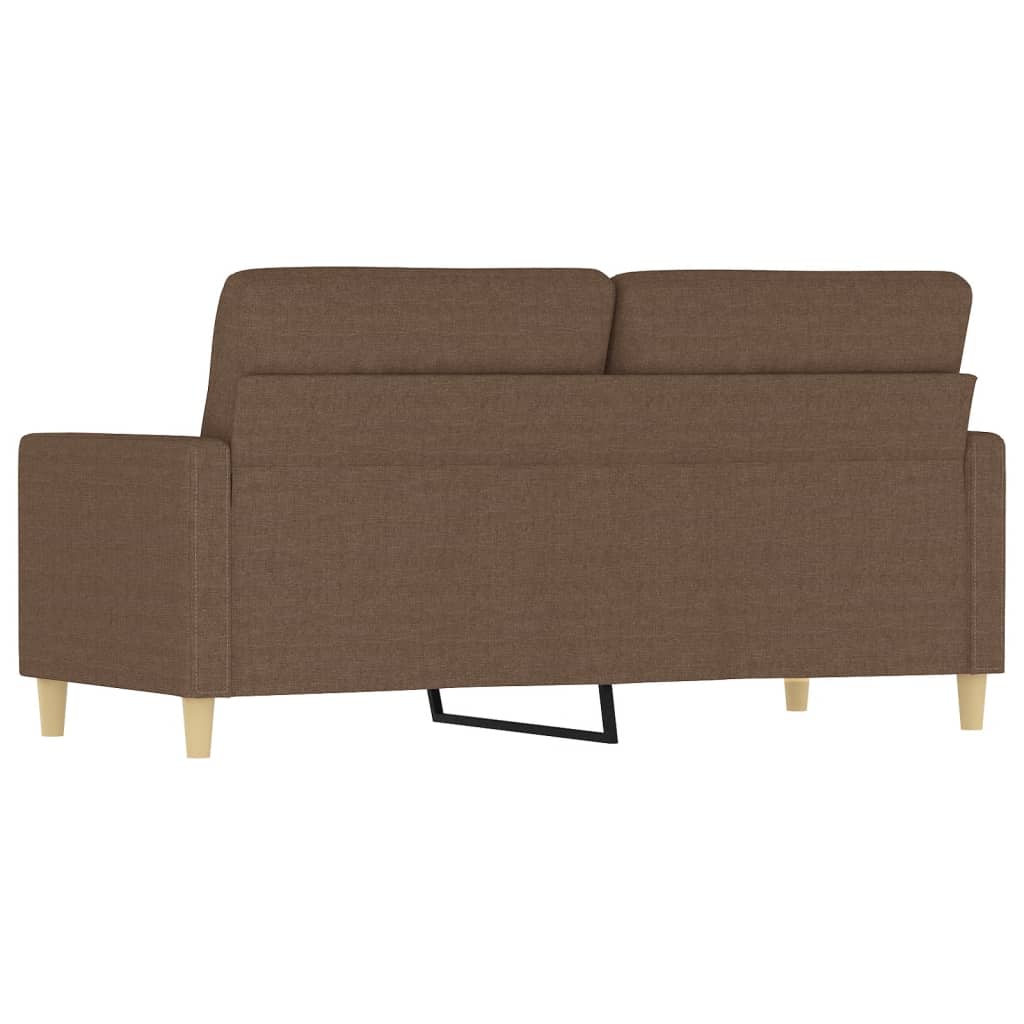 vidaXL 2-Sitzer-Sofa Braun 140 cm Stoff