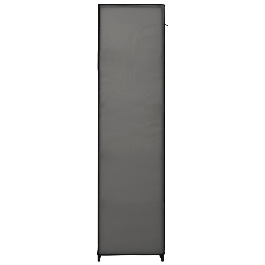 vidaXL Faltschränke 2 Stk. Grau 110x45x175 cm Stoff