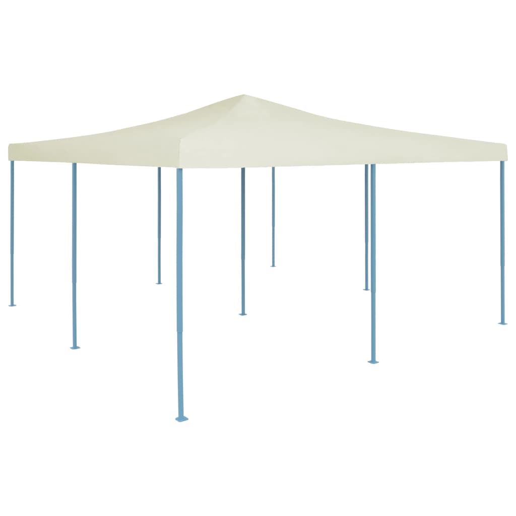 vidaXL Folding gazebo 5x5 m cream