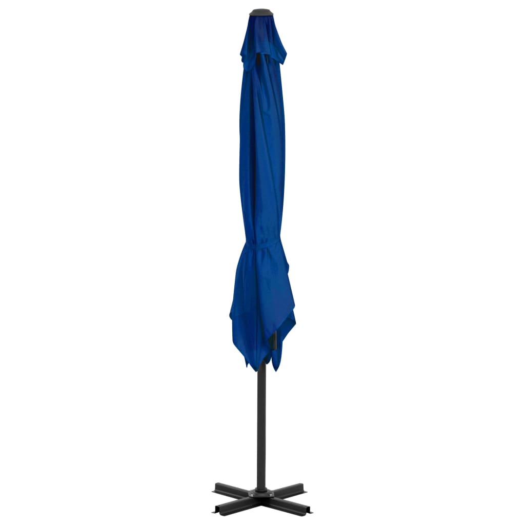 vidaXL Ampelschirm mit Aluminium-Mast Azurblau 250x250 cm