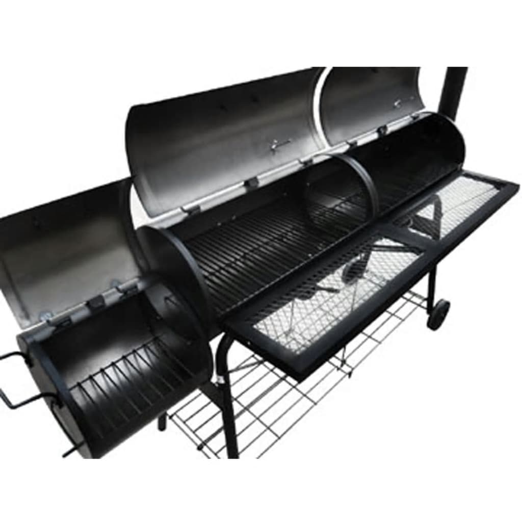 vidaXL Barbecue-Smoker Grill Nevada XL Schwarz