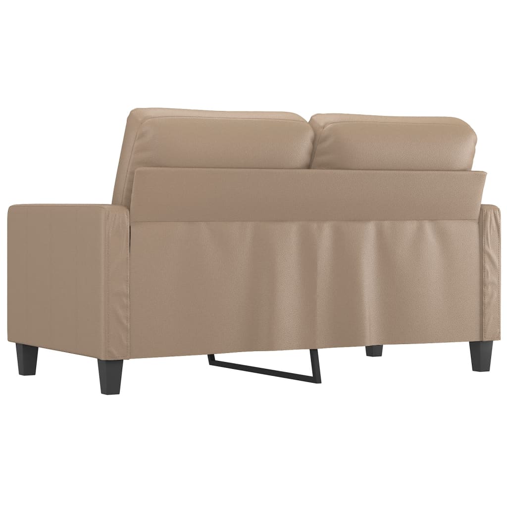 vidaXL 2-Sitzer-Sofa Cappuccino-Braun 120 cm Kunstleder