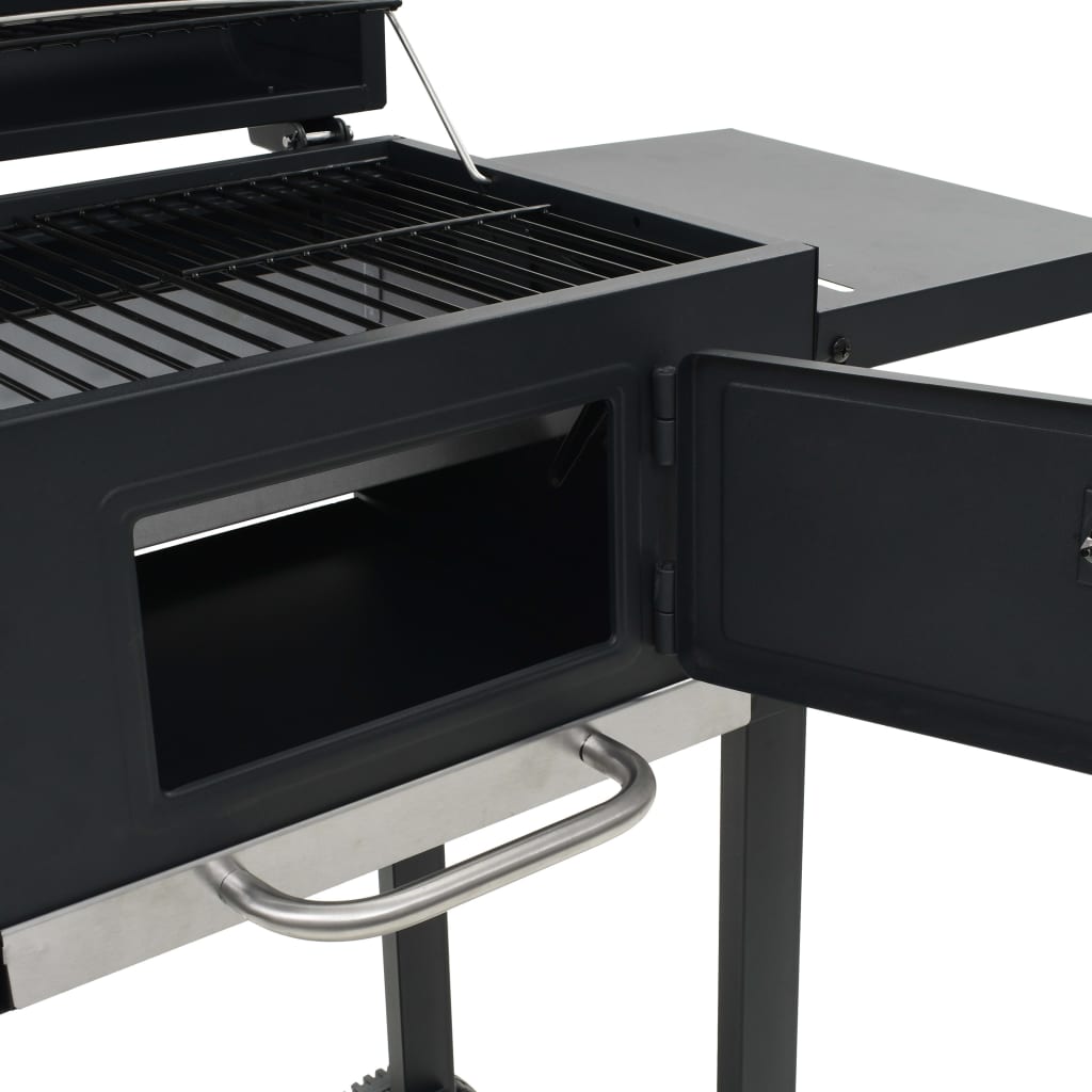 vidaXL 3-in-1 Outdoor-Pizzaofen & Grill Schwarz