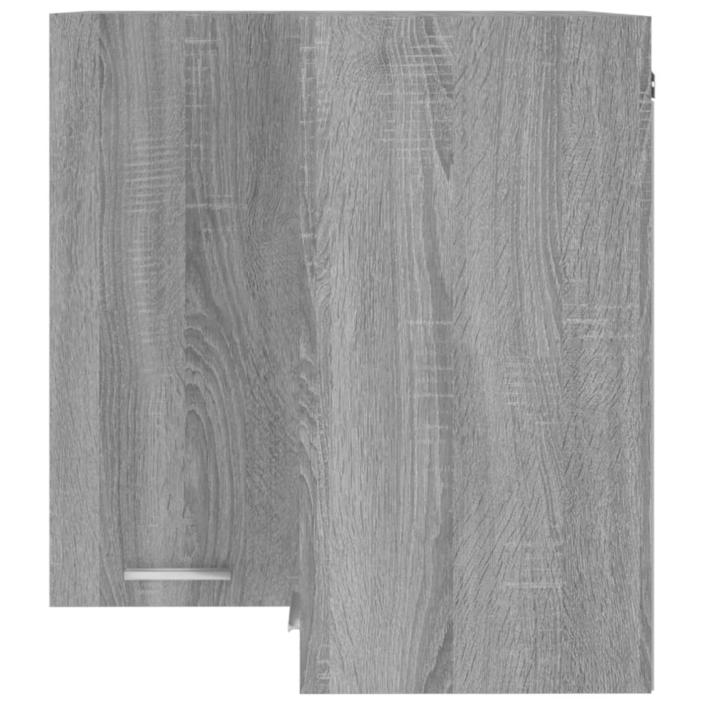 vidaXL Eck-Hängeschrank Grau Sonoma 57x57x60 cm Holzwerkstoff