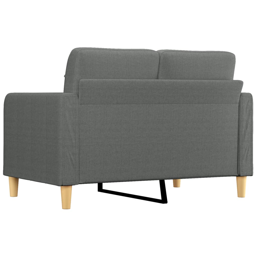 vidaXL 2-Sitzer-Sofa Dunkelgrau 120 cm Stoff