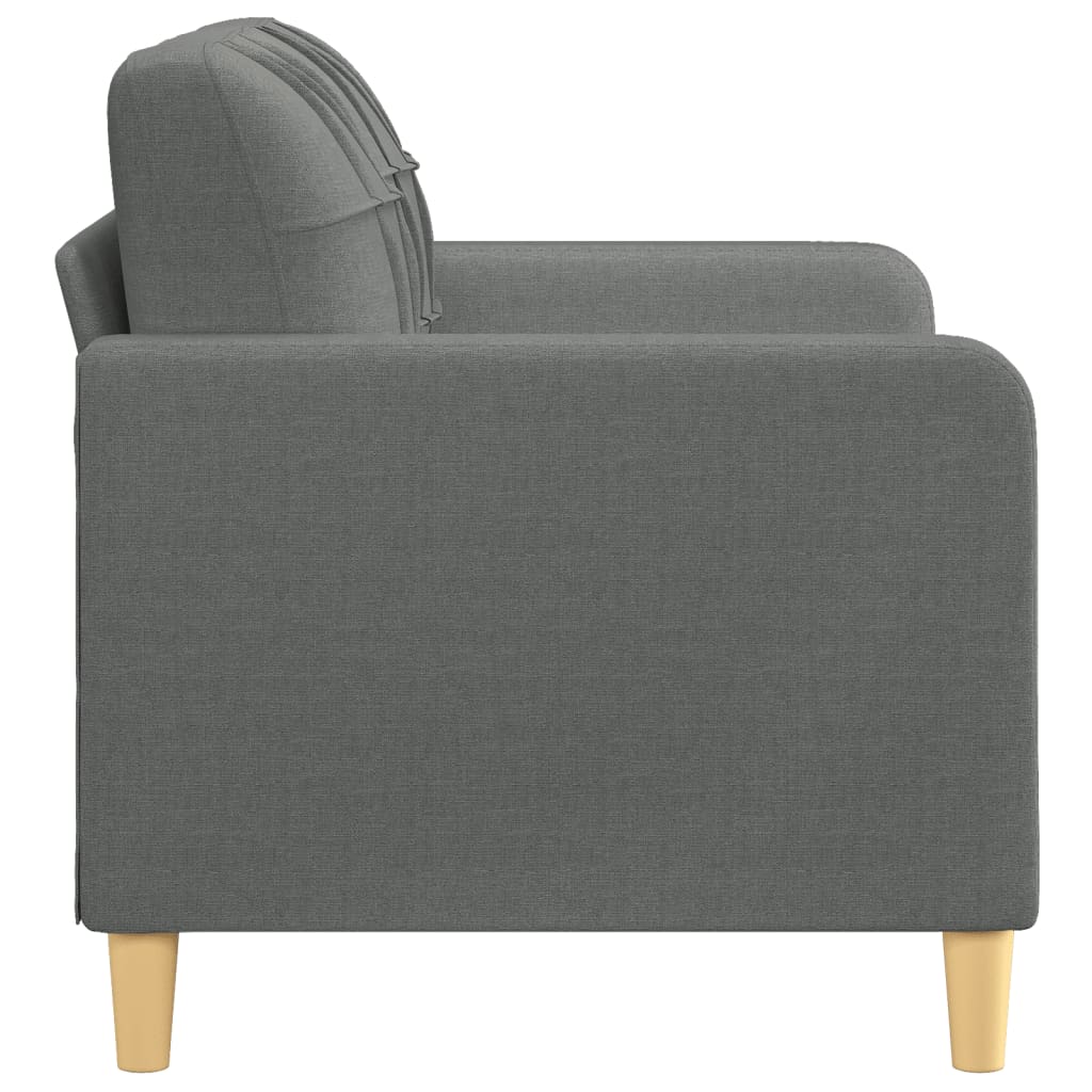 vidaXL 2-Sitzer-Sofa Dunkelgrau 120 cm Stoff