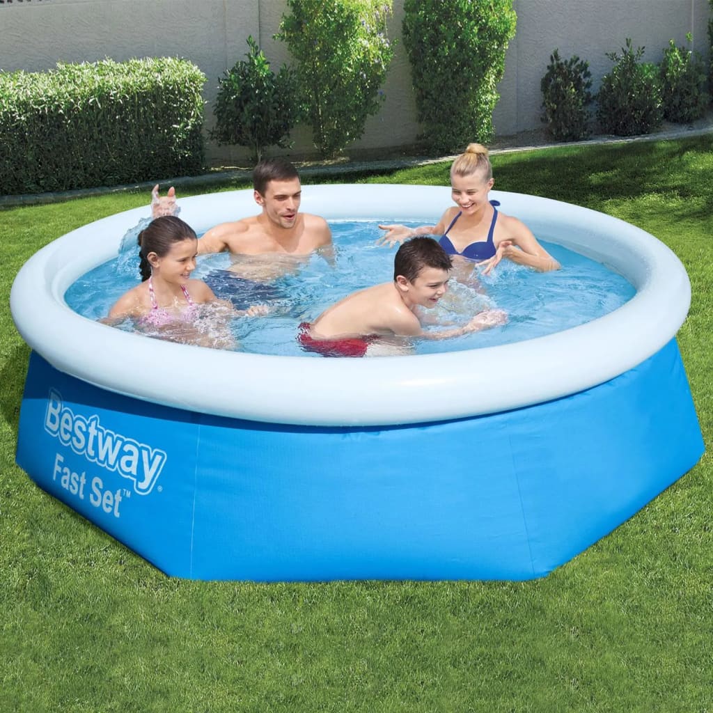 Bestway Fast Set Aufblasbarer Swimmingpool Rund 244x66 cm 57265 