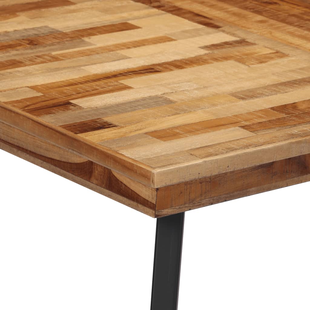 vidaXL Bartisch 110x55x105 cm Massivholz Teak