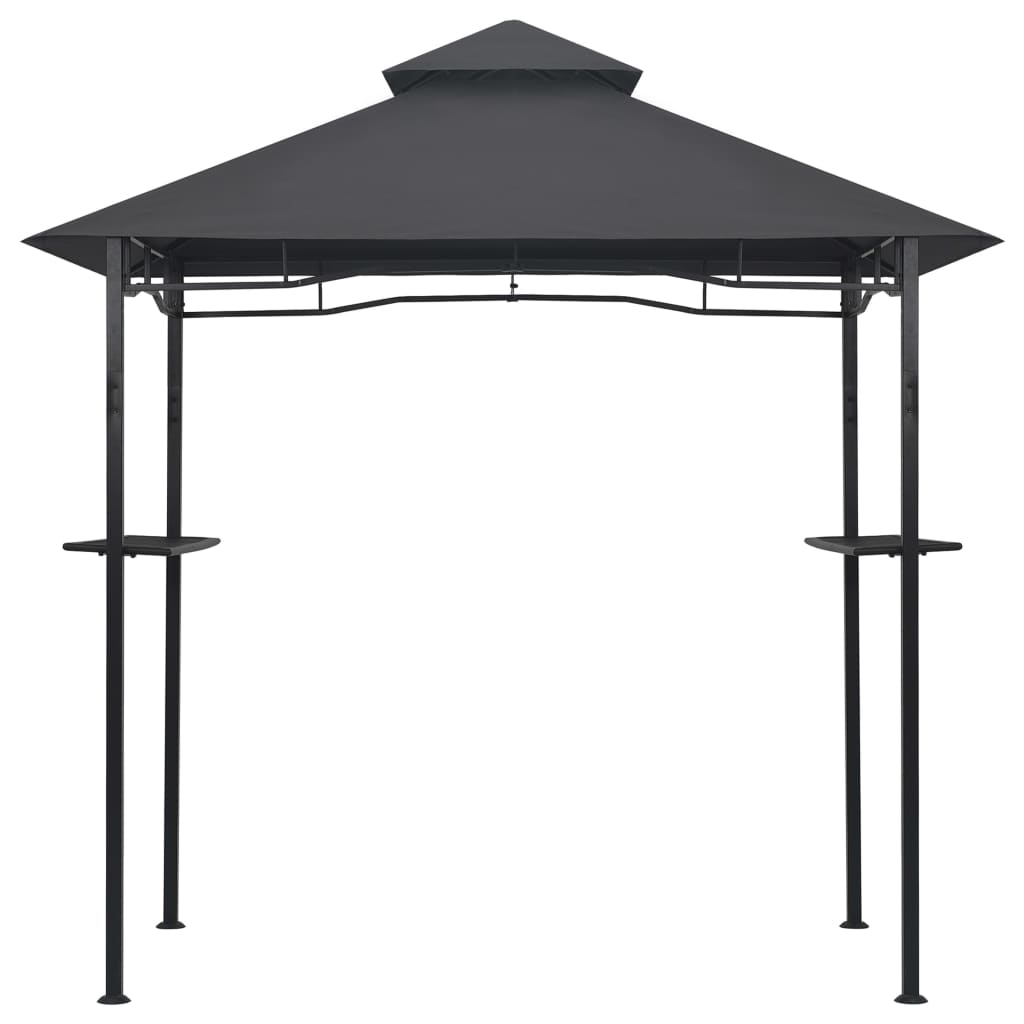 vidaXL BBQ-Pavillon 240x150x255 cm Anthrazit Stahl