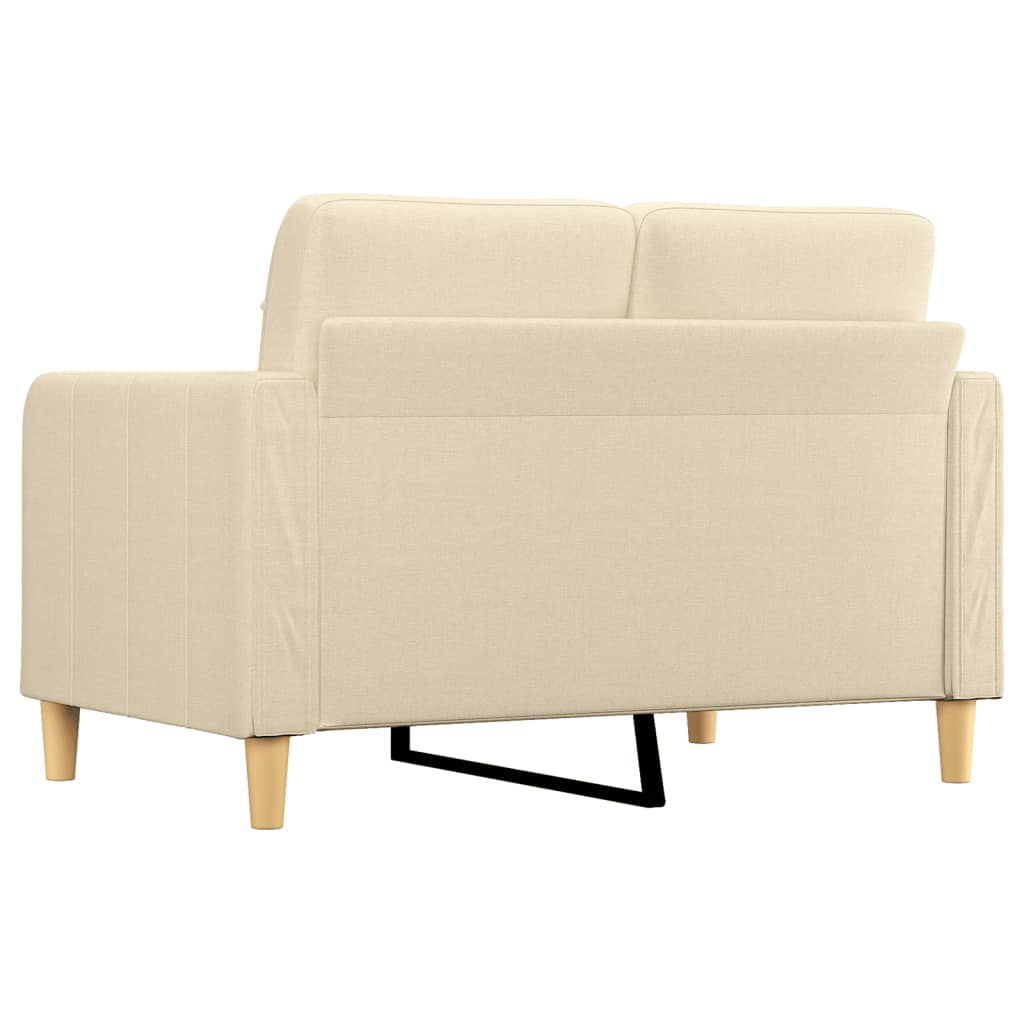 vidaXL 2-Sitzer-Sofa Creme 120 cm Stoff