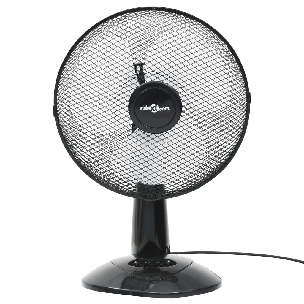 vidaXL Tischventilator 3 Geschwindigkeiten 30 cm 40 W Schwarz