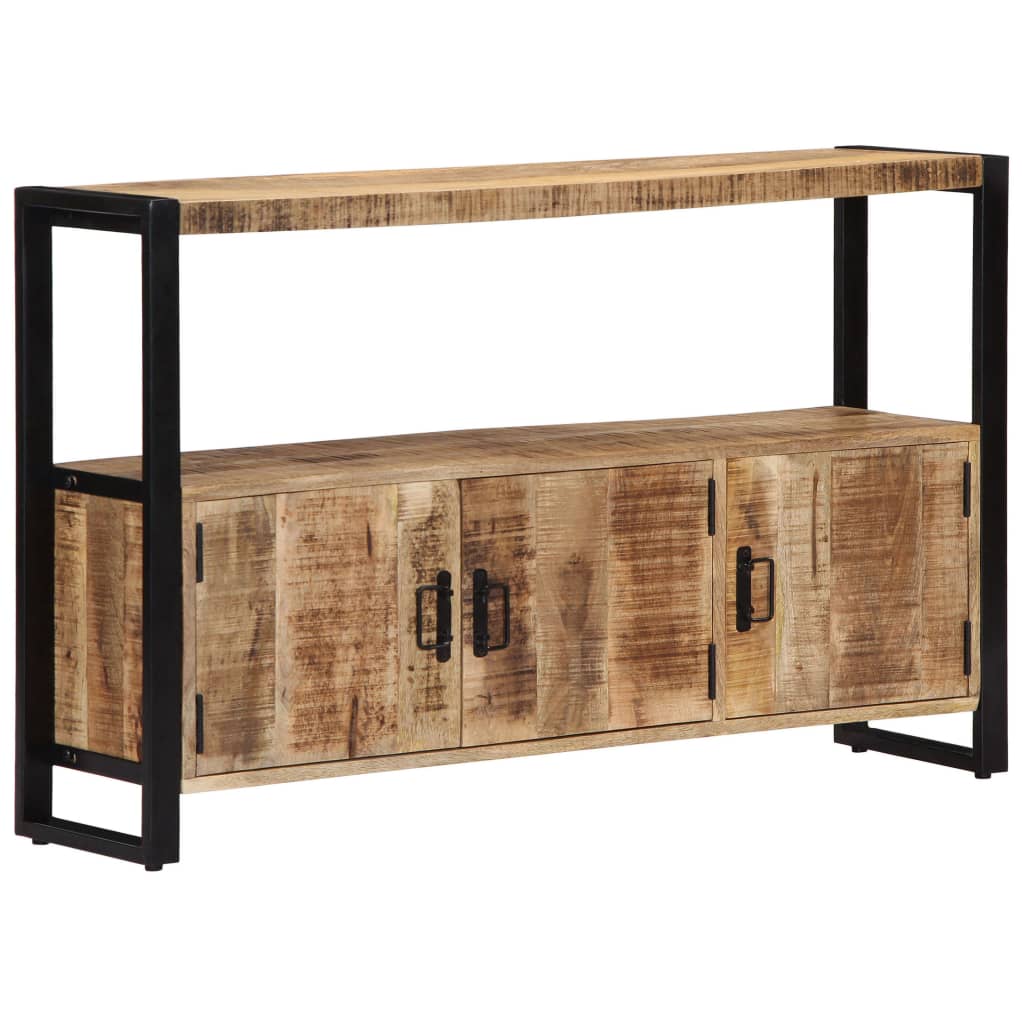 vidaXL Beistellschrank 120 x 30 x 75 cm Massivholz Mango