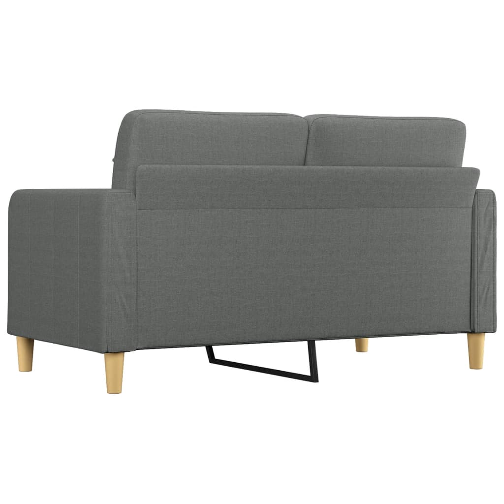 vidaXL 2-Sitzer-Sofa Dunkelgrau 140 cm Stoff