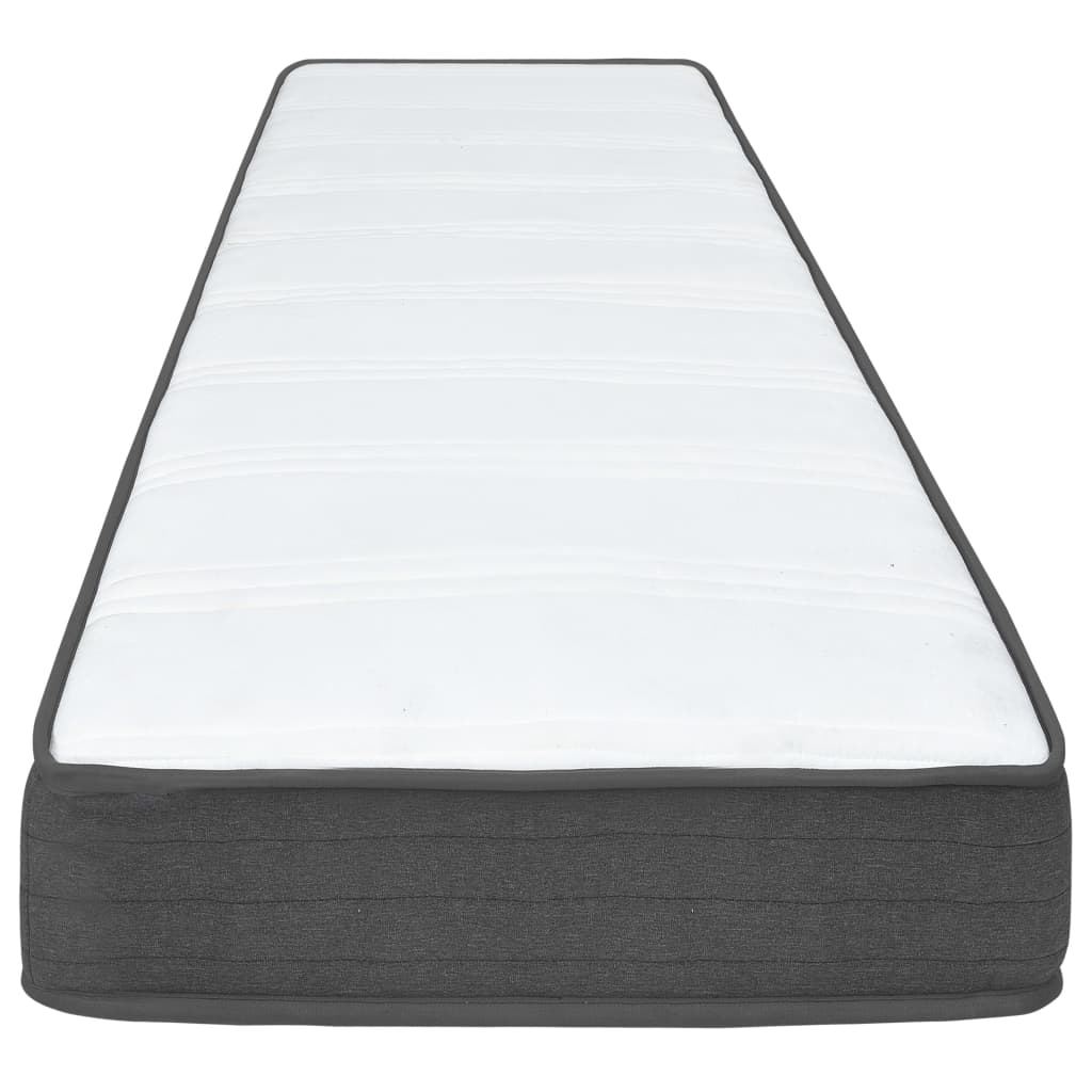 vidaXL Boxspringbett Dunkelgrau Stoff 180x200 cm