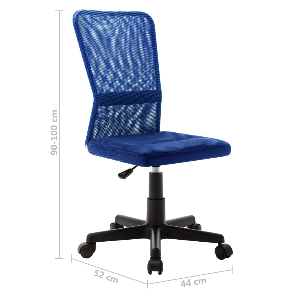 vidaXL Bürostuhl Blau 44x52x100 cm Netzgewebe