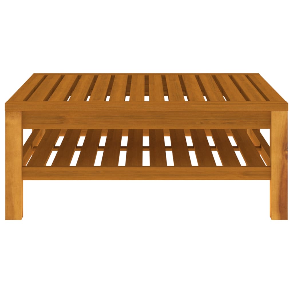 vidaXL 10-tlg. Garten-Lounge-Set mit Creme Kissen Massivholz Akazie