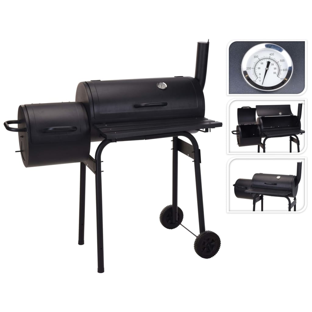 ProGarden Smoker-Grill Schwarz 