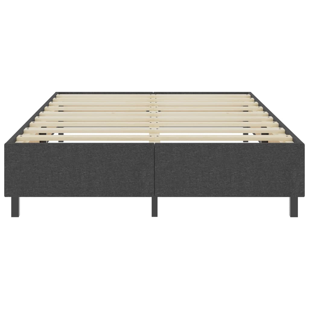 vidaXL Boxspringbett Dunkelgrau Stoff 180x200 cm