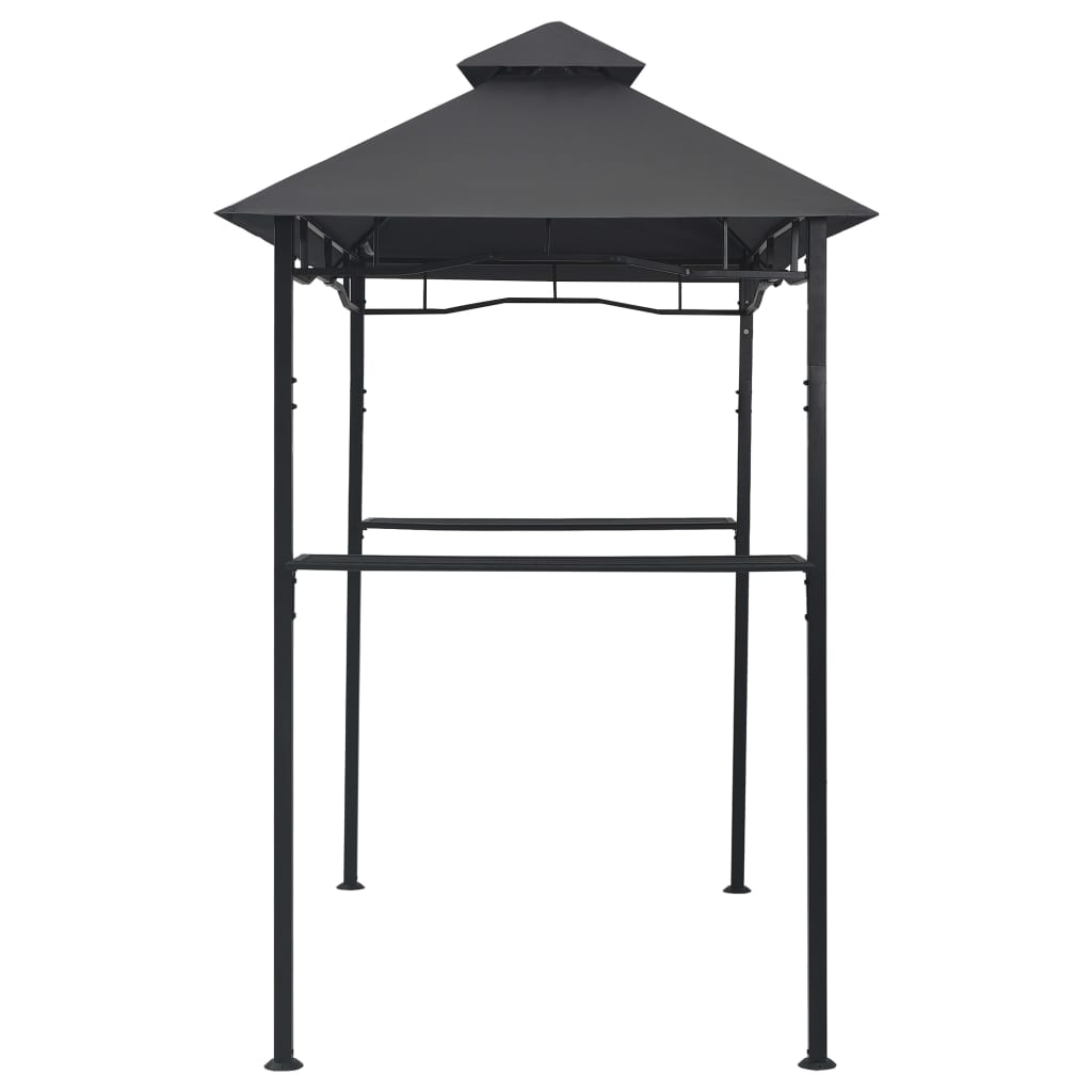 vidaXL BBQ-Pavillon 240x150x255 cm Anthrazit Stahl