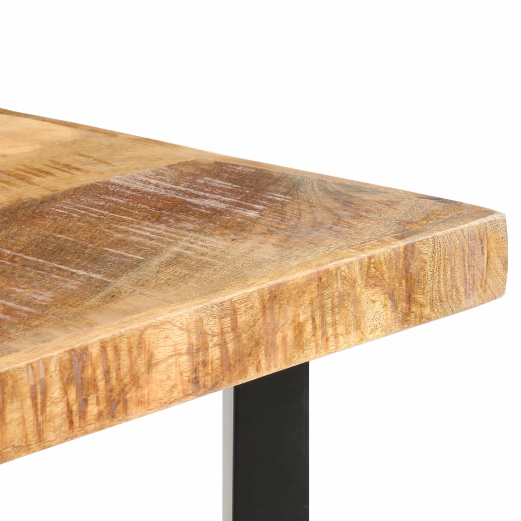 vidaXL Bartisch 120x58x107 cm Raues Mangoholz