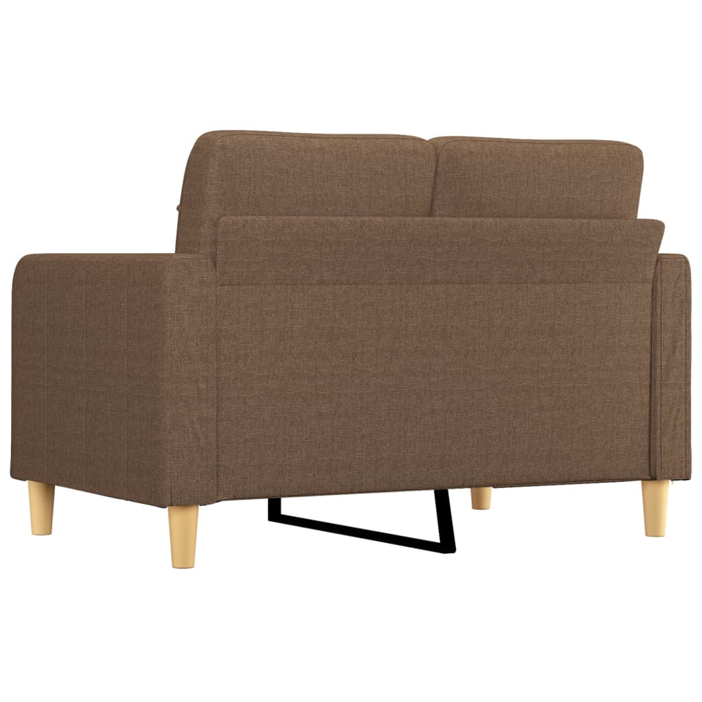 vidaXL 2-Sitzer-Sofa Braun 120 cm Stoff