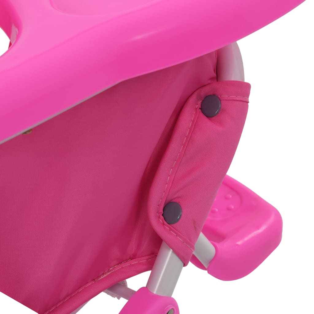 vidaXL Baby-Hochstuhl Rosa und Weiß 