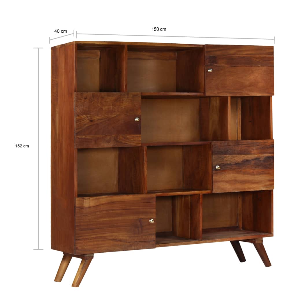 vidaXL Highboard Altholz Massiv 150x40x152 cm