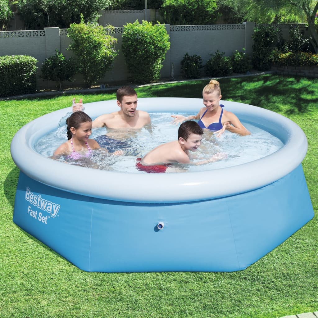 Bestway Fast Set Aufblasbarer Swimmingpool Rund 244x66 cm 57265 