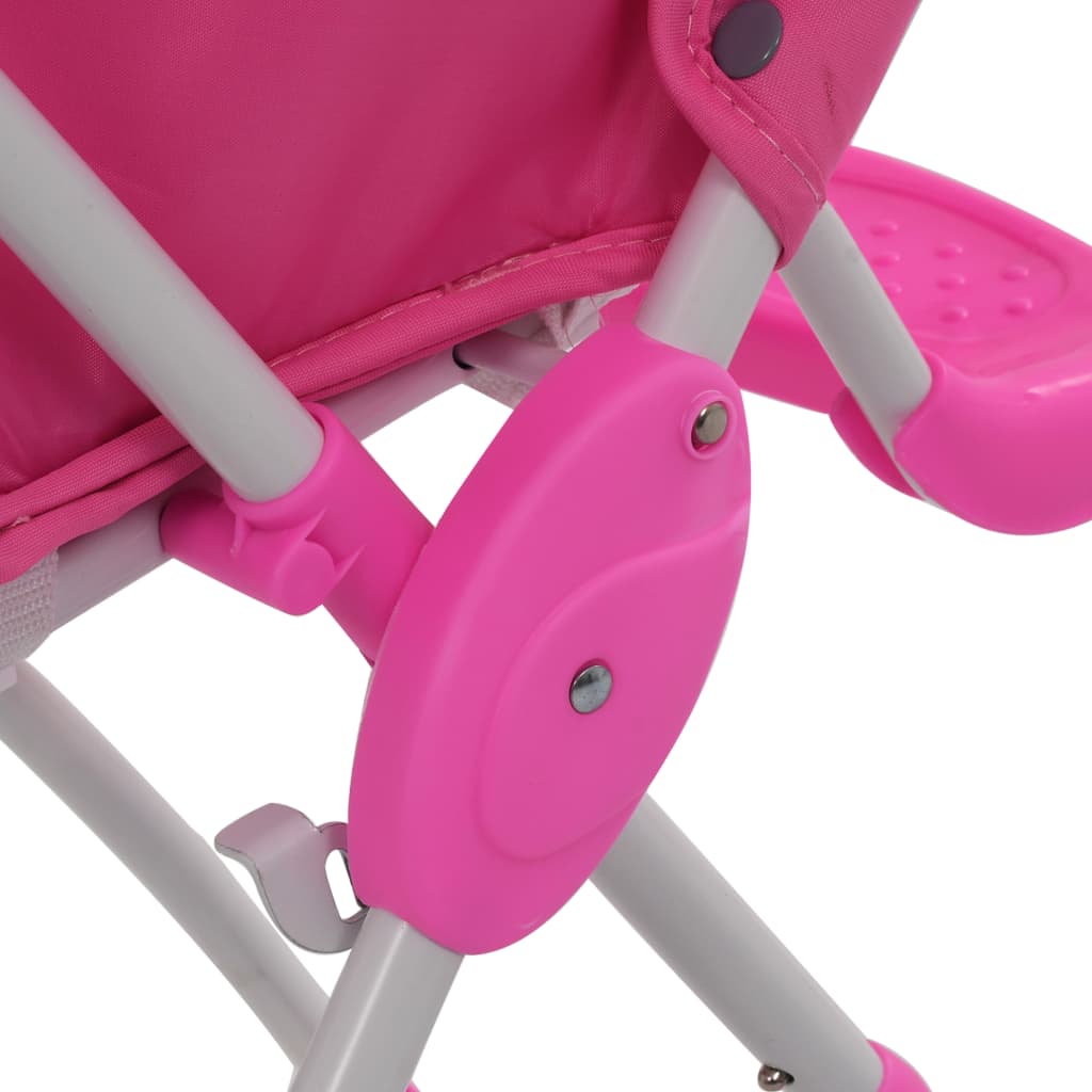 vidaXL Baby-Hochstuhl Rosa und Weiß 