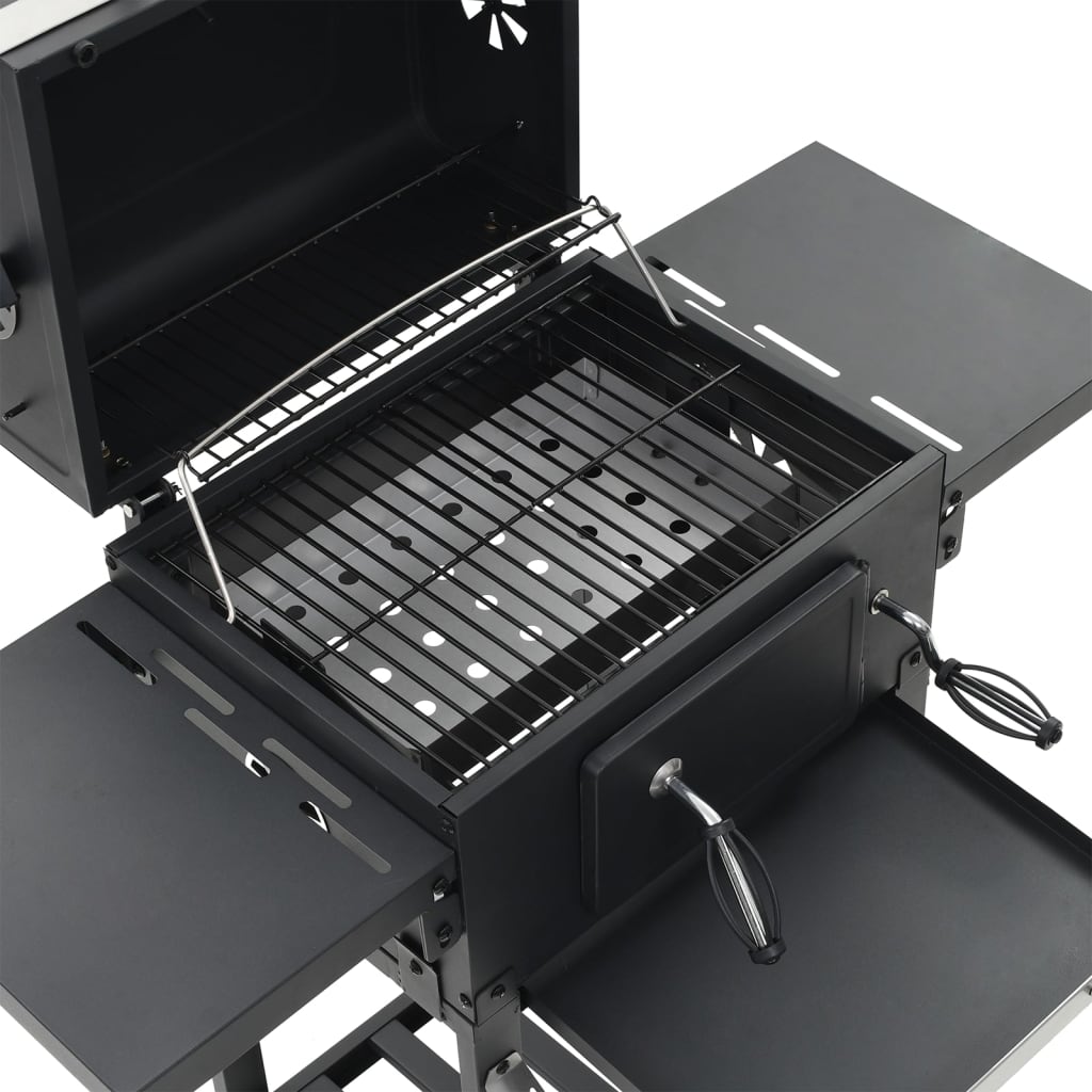 vidaXL 3-in-1 Outdoor-Pizzaofen & Grill Schwarz