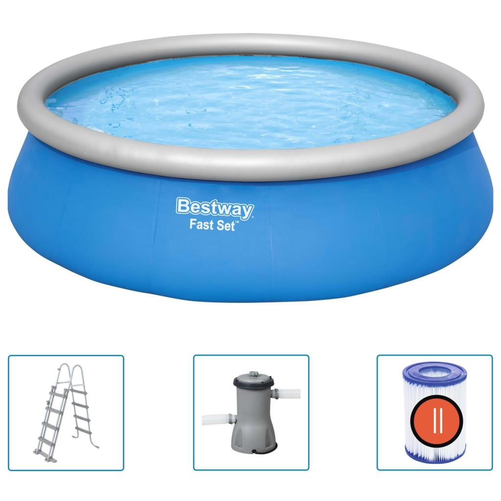 Bestway Fast Set Inflatable Swimming Pool Round 457x122 cm