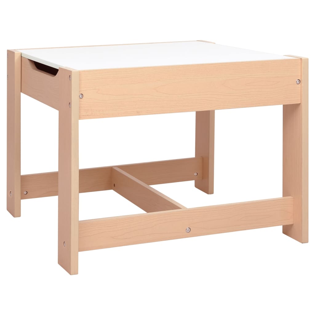 vidaXL Kindertisch mit 2 Stühlen MDF