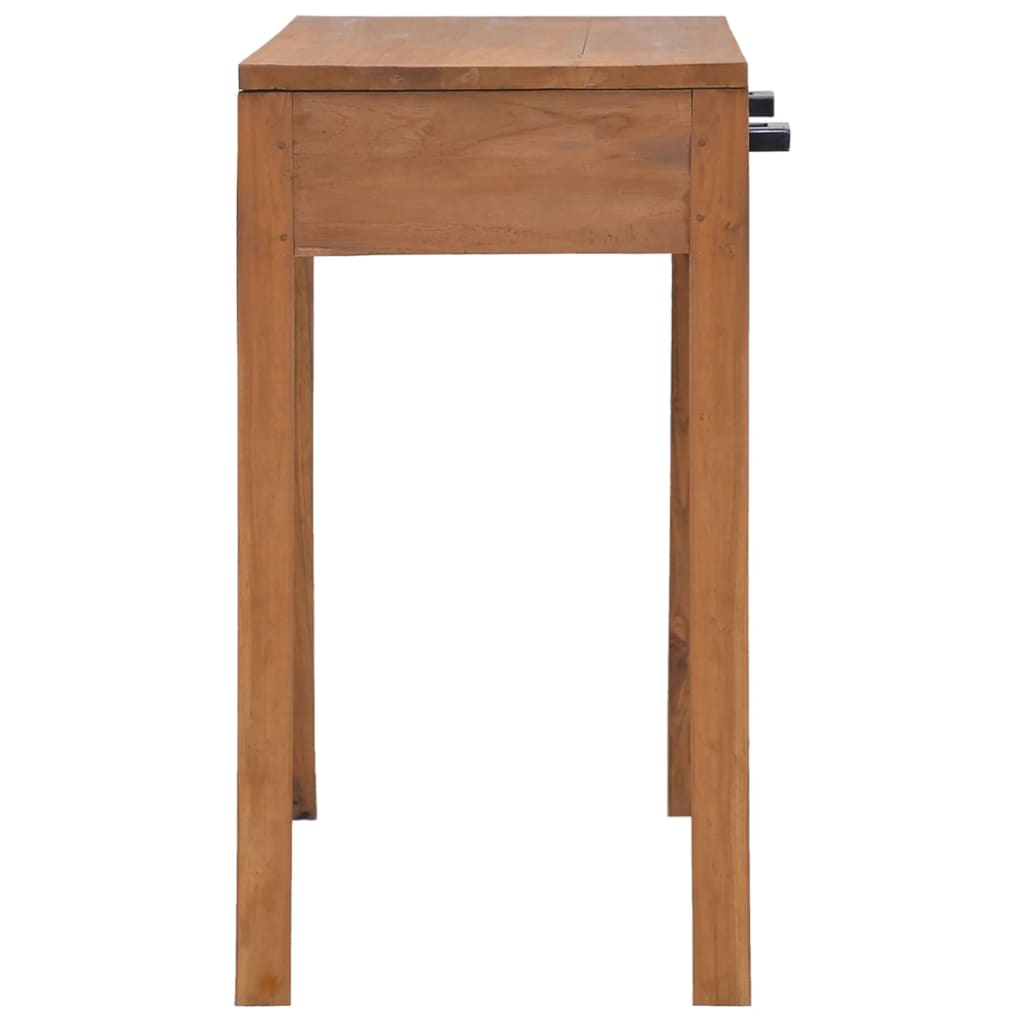 vidaXL Bürotisch 81x40x75 cm Teak Massivholz