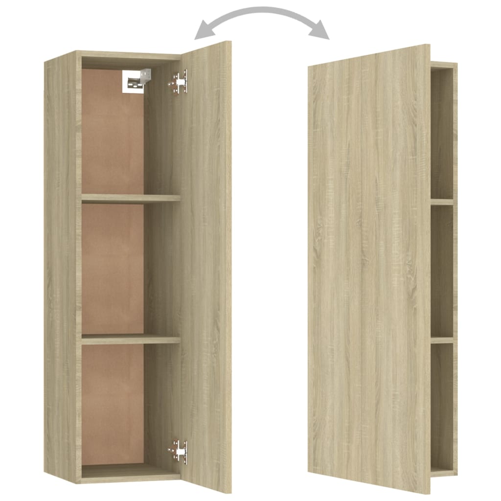 vidaXL 4-tlg. TV-Schrank-Set Sonoma-Eiche Holzwerkstoff