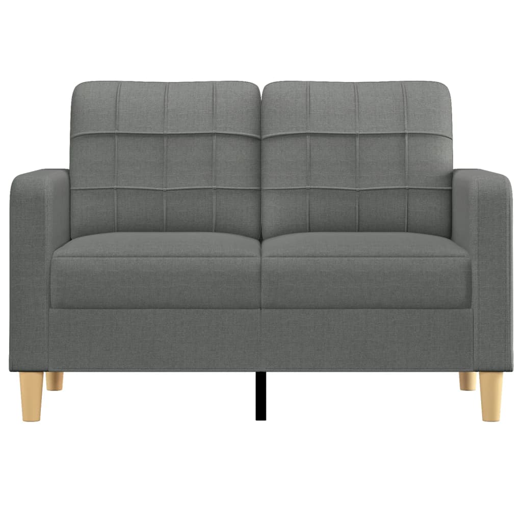 vidaXL 2-Sitzer-Sofa Dunkelgrau 120 cm Stoff