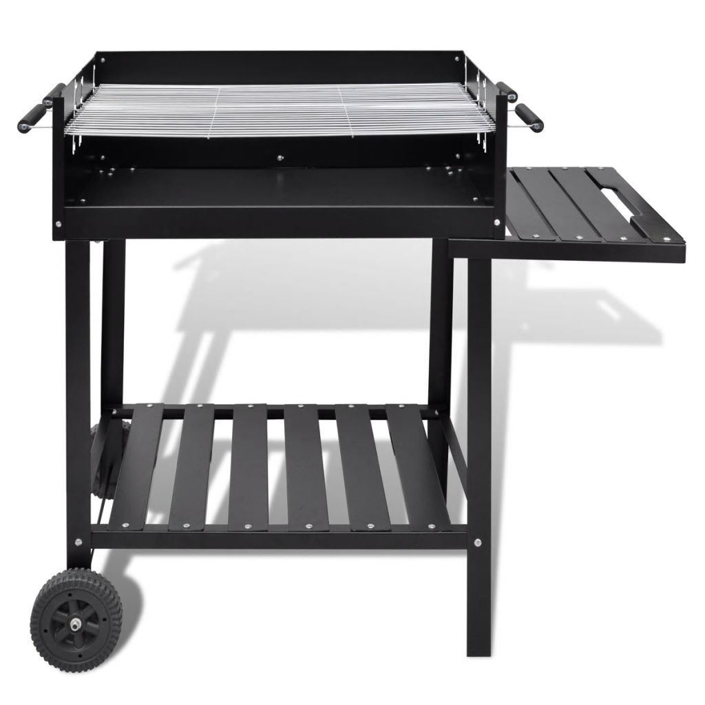 BBQ grill Column barbecue Charcoal grill Barbeque with 2 wheels