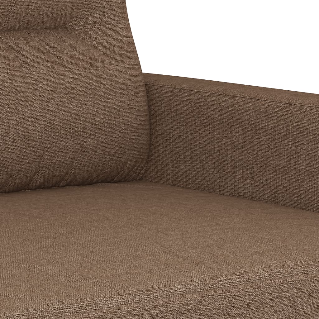 vidaXL 2-Sitzer-Sofa Braun 140 cm Stoff