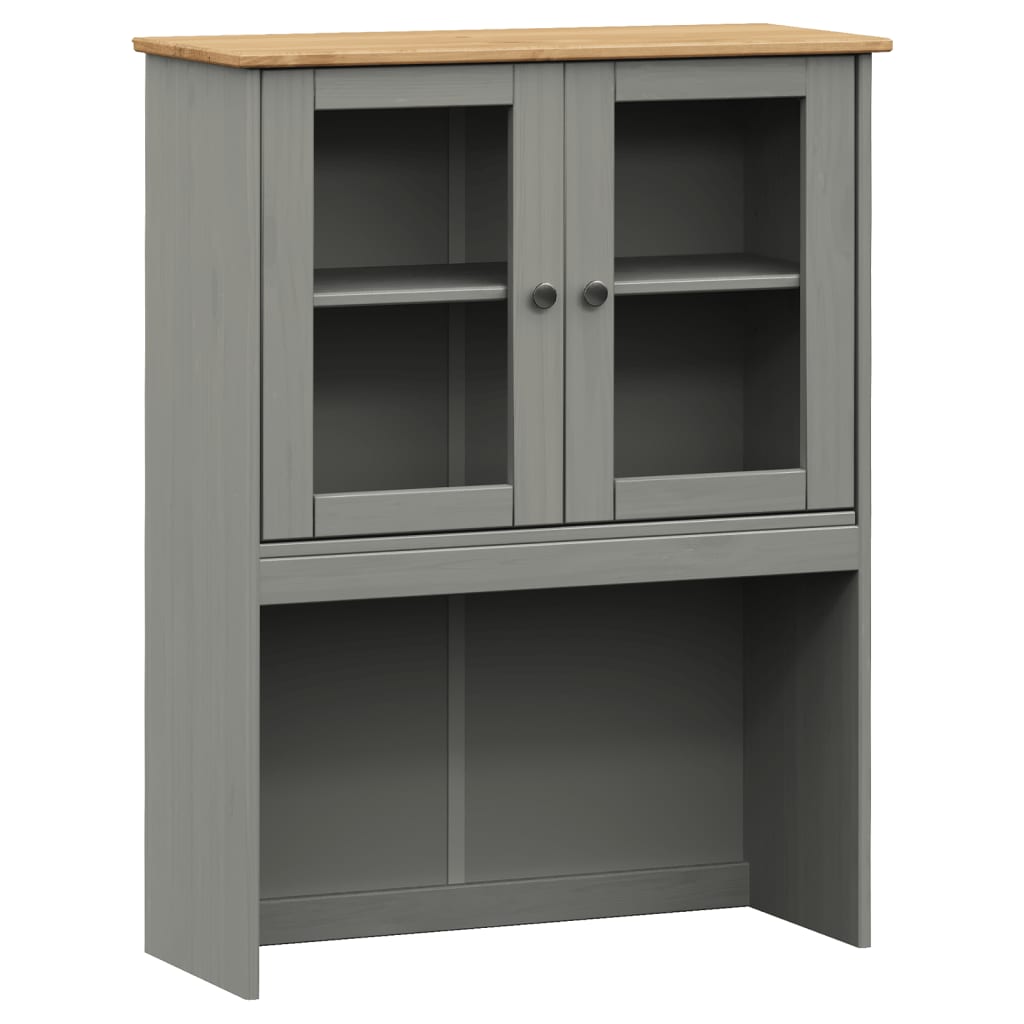 vidaXL Highboard VIGO Grau 78x40x175 cm Massivholz Kiefer