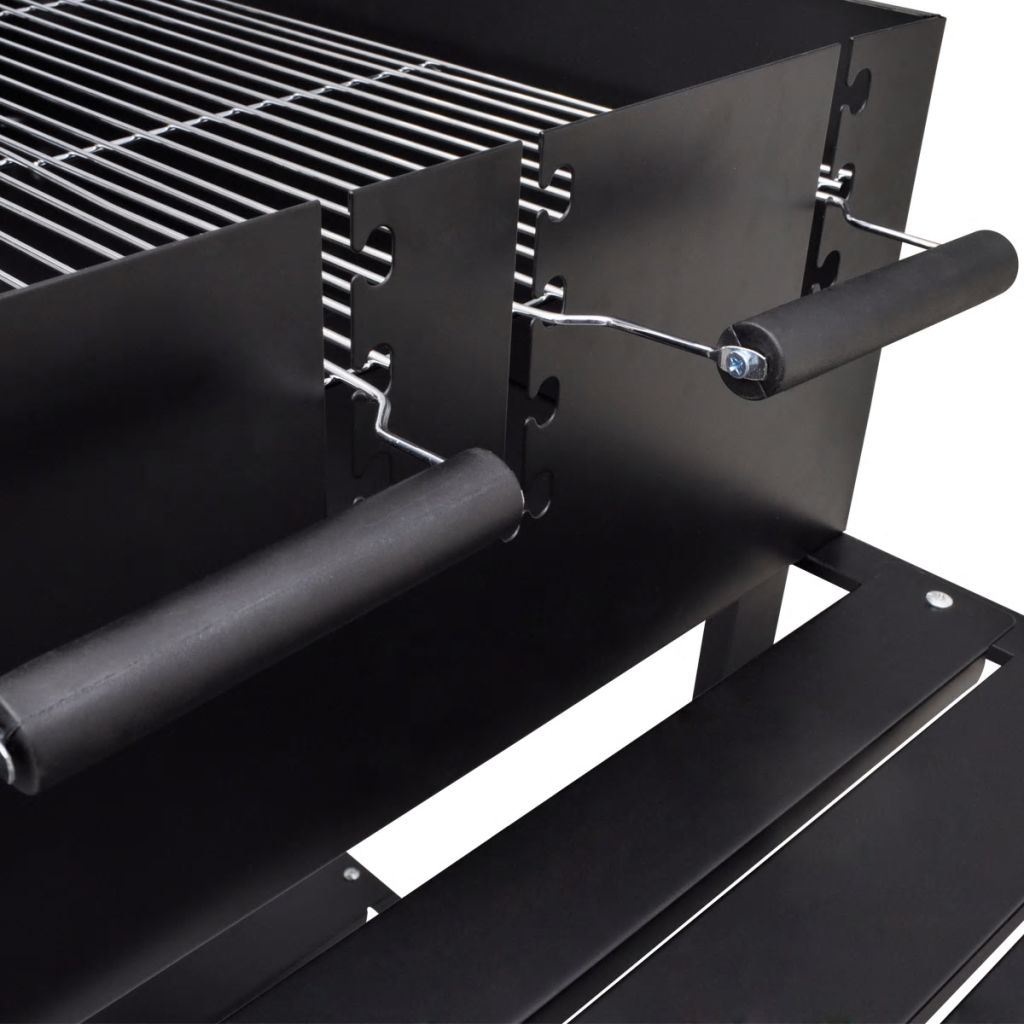 BBQ grill Column barbecue Charcoal grill Barbeque with 2 wheels