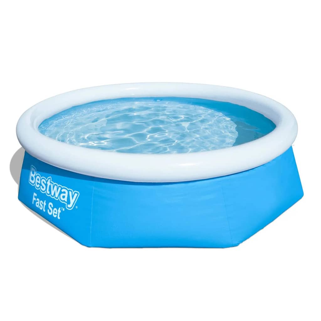 Bestway Fast Set Aufblasbarer Swimmingpool Rund 244x66 cm 57265 